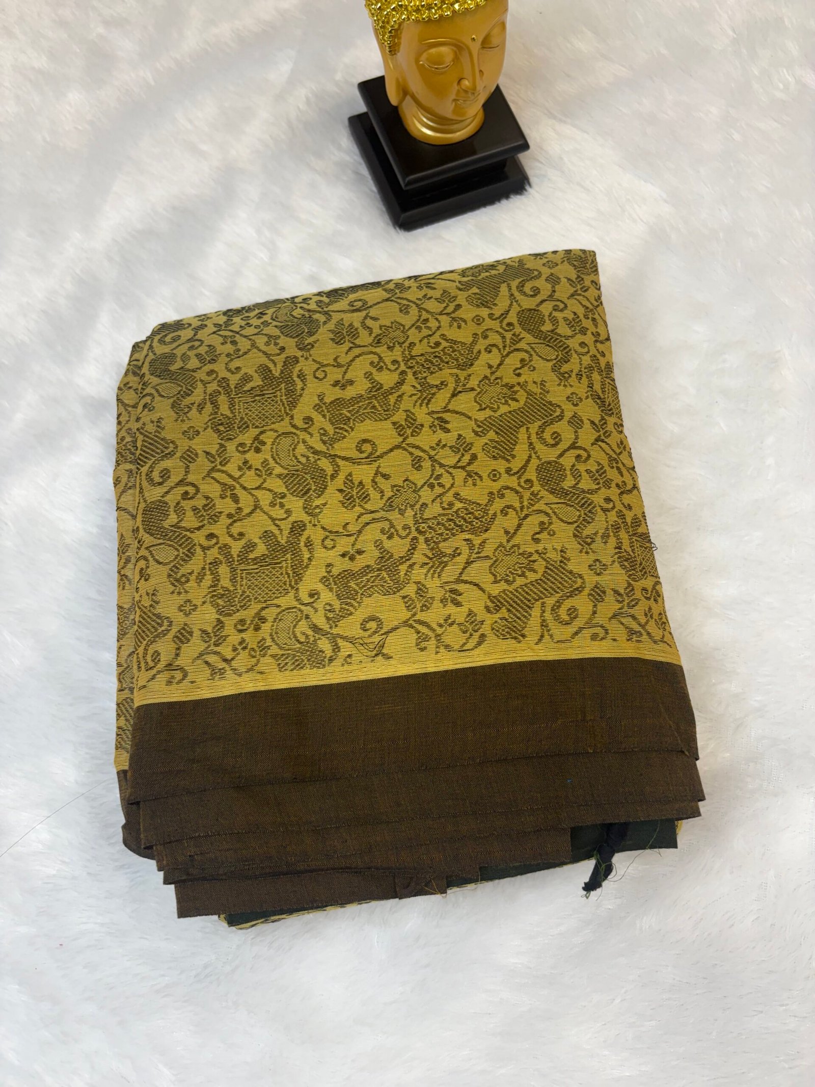 vanasingaram printed Kanchi cotton saree - Image 2